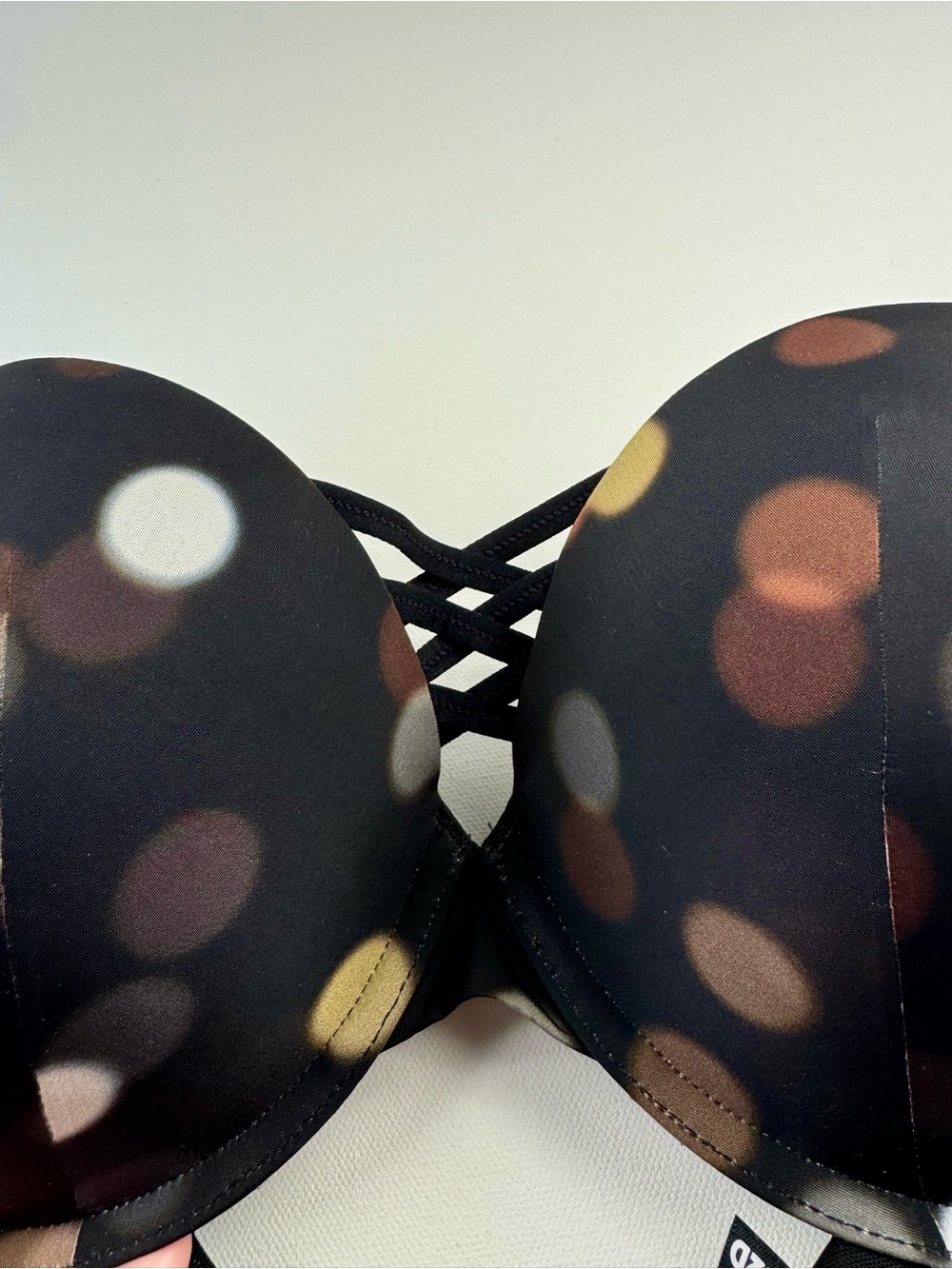 TORRID Curve Push Up Plunge Lined Wired 42D Black Bra New With Tags Padded Lift - Picture 3 of 6